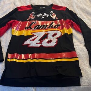 Kids Racing Shirt - Black, Red, Yellow